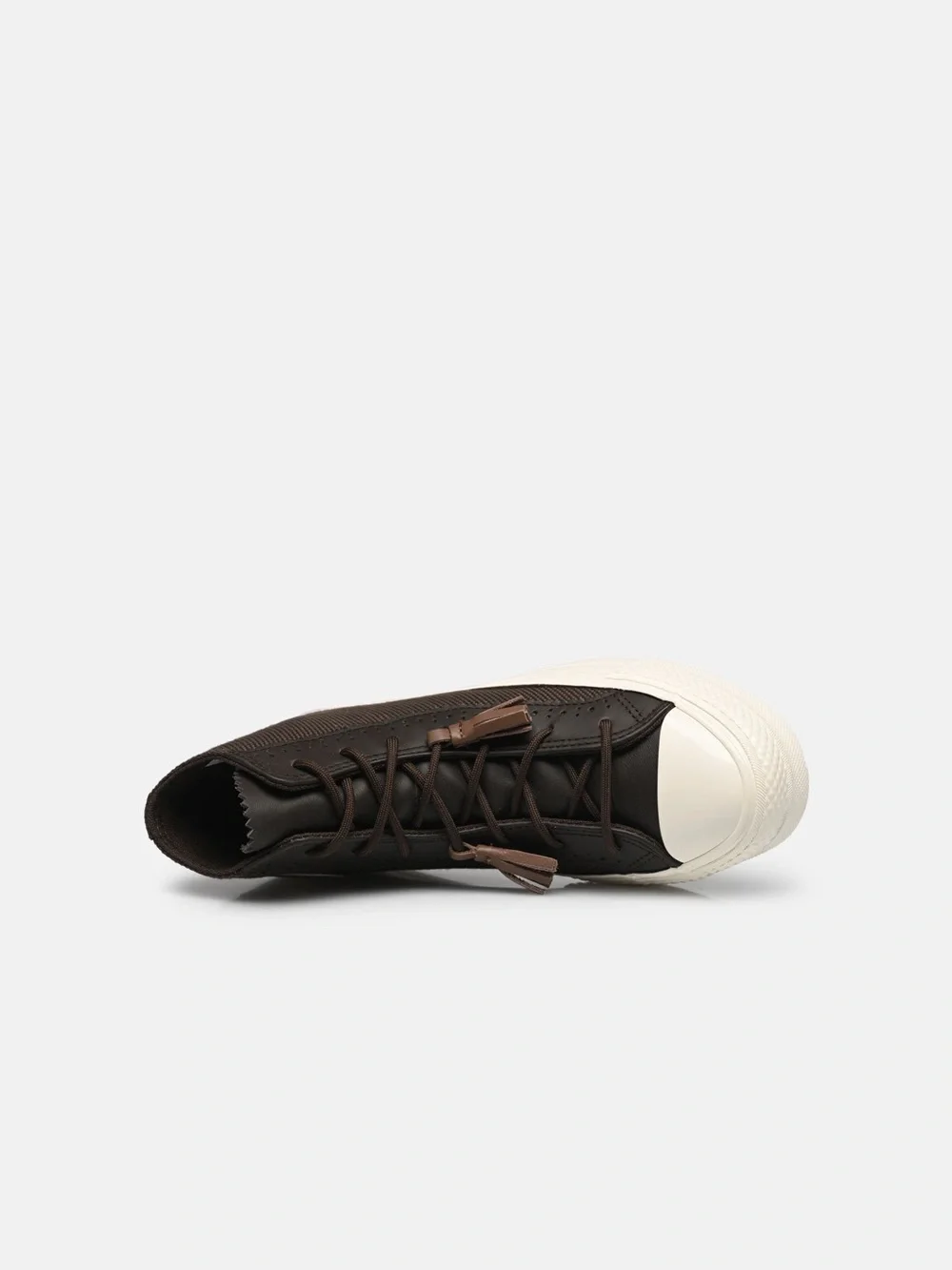 Converse Chuck Taylor All Star Lift Crafted Tassl women's brown canvas sneakers